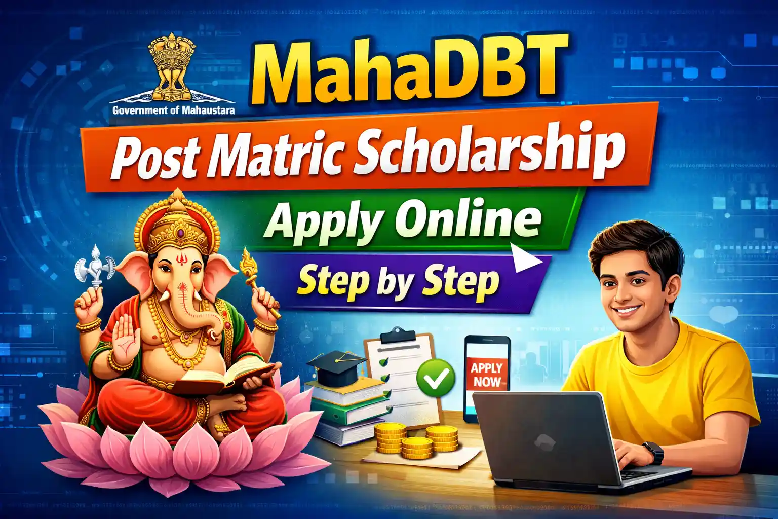 MahaDBT Post Matric Scholarship Apply Online Step by Step